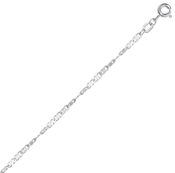 Цепь из серебра 925, плетение «Сингапур»